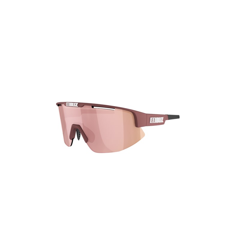 Bliz Matrix Small Matt Wine Red, Brown With Rose Multi
