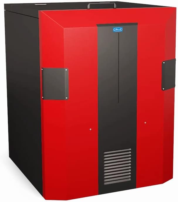Attack Pelletkessel 30 Automatic Plus 30 kW Edelstahl Rot Pellet Pelletofen Heizt Flächen bis zu 185 m²