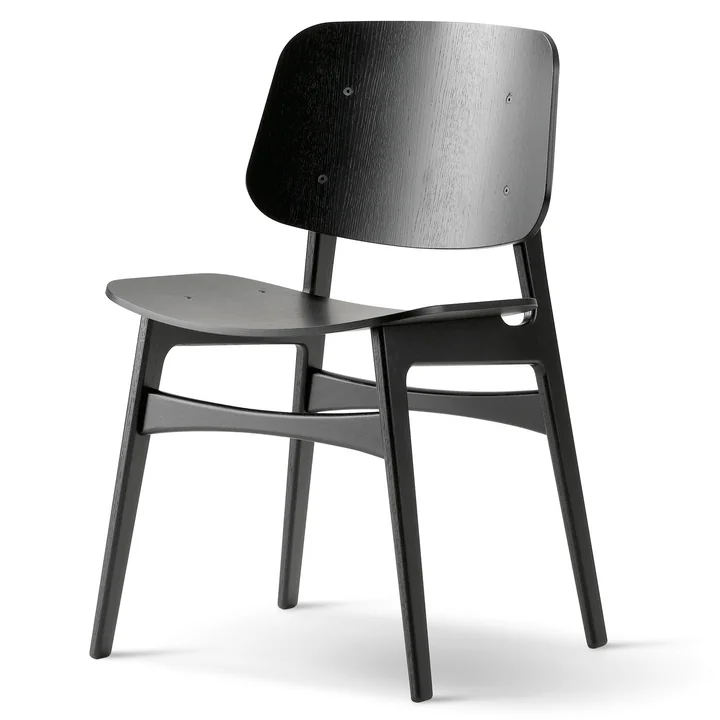 Fredericia - Søborg Stuhl (Model 3050), Eiche schwarz lackiert