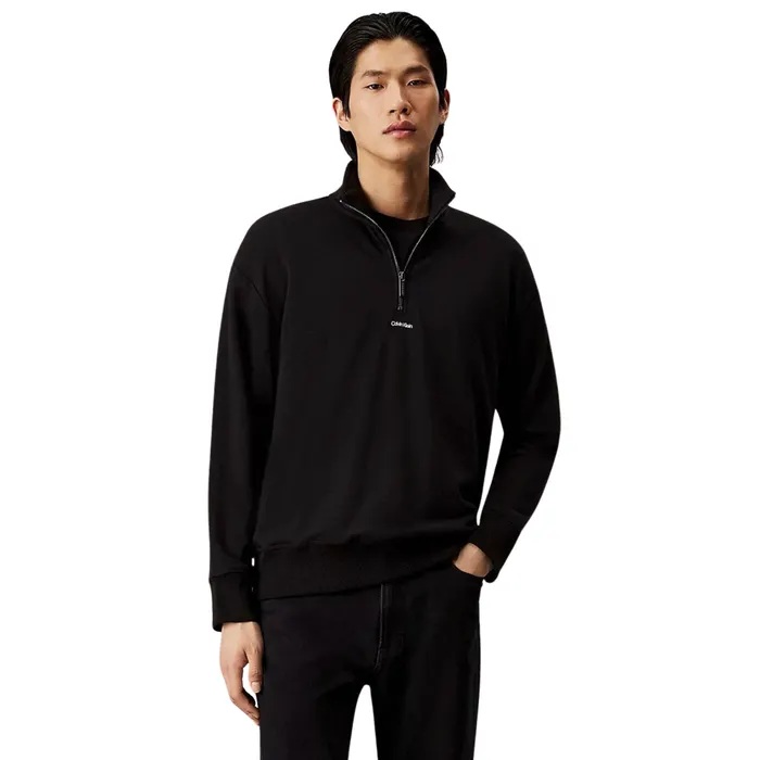 Calvin Klein Nano Logo Quarter Zip Sweater Heren