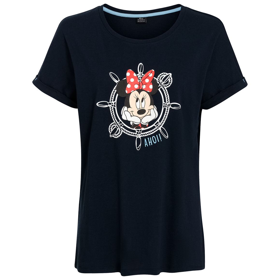 Gina Benotti Minnie Maus Schlafshirt mit Print dunkelblau