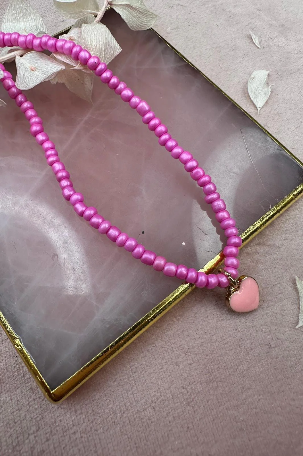 Mellow Moon Sommerhalskæde e pink