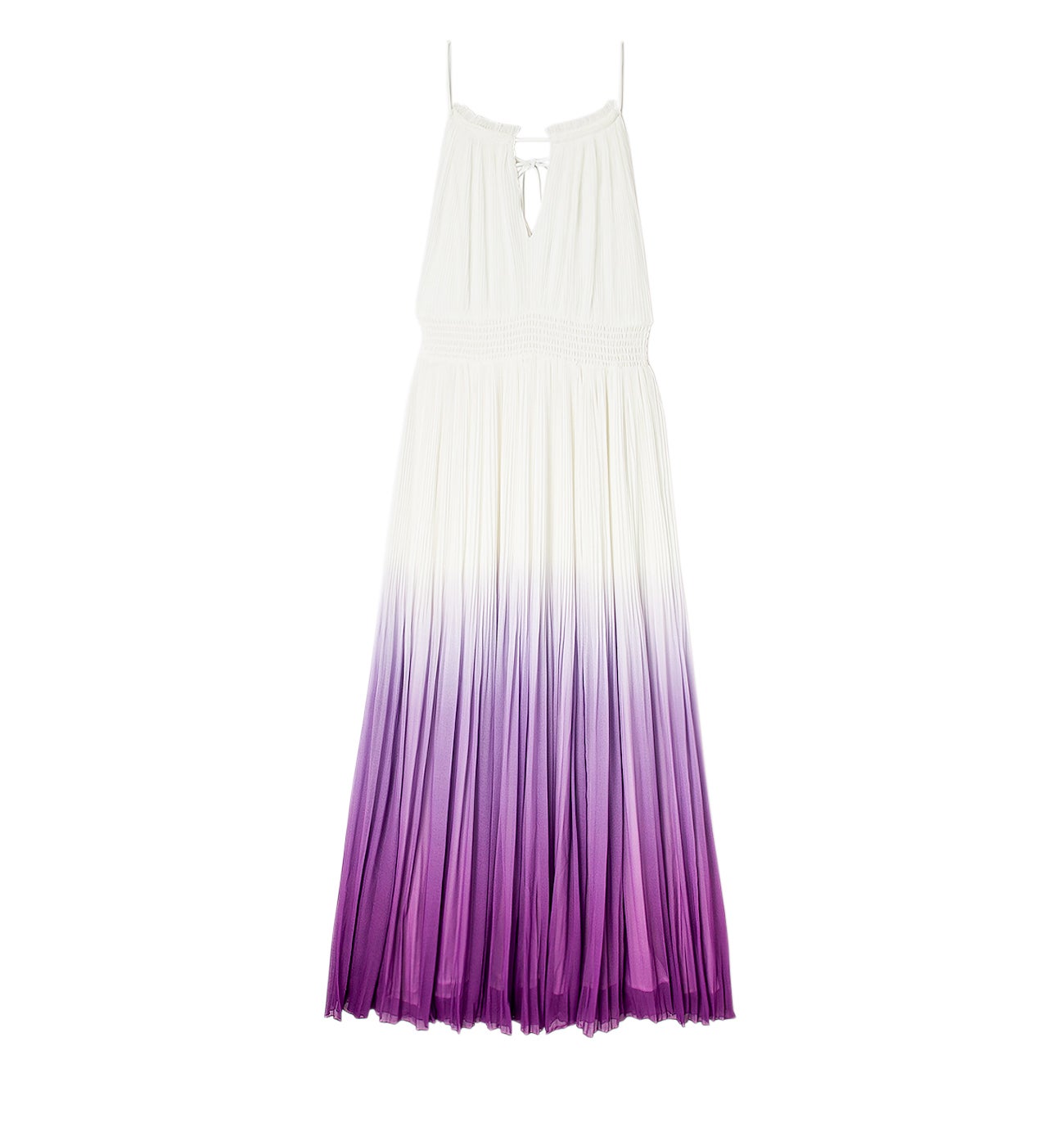 Robe longue plissée Femme - Imprimé multicolore