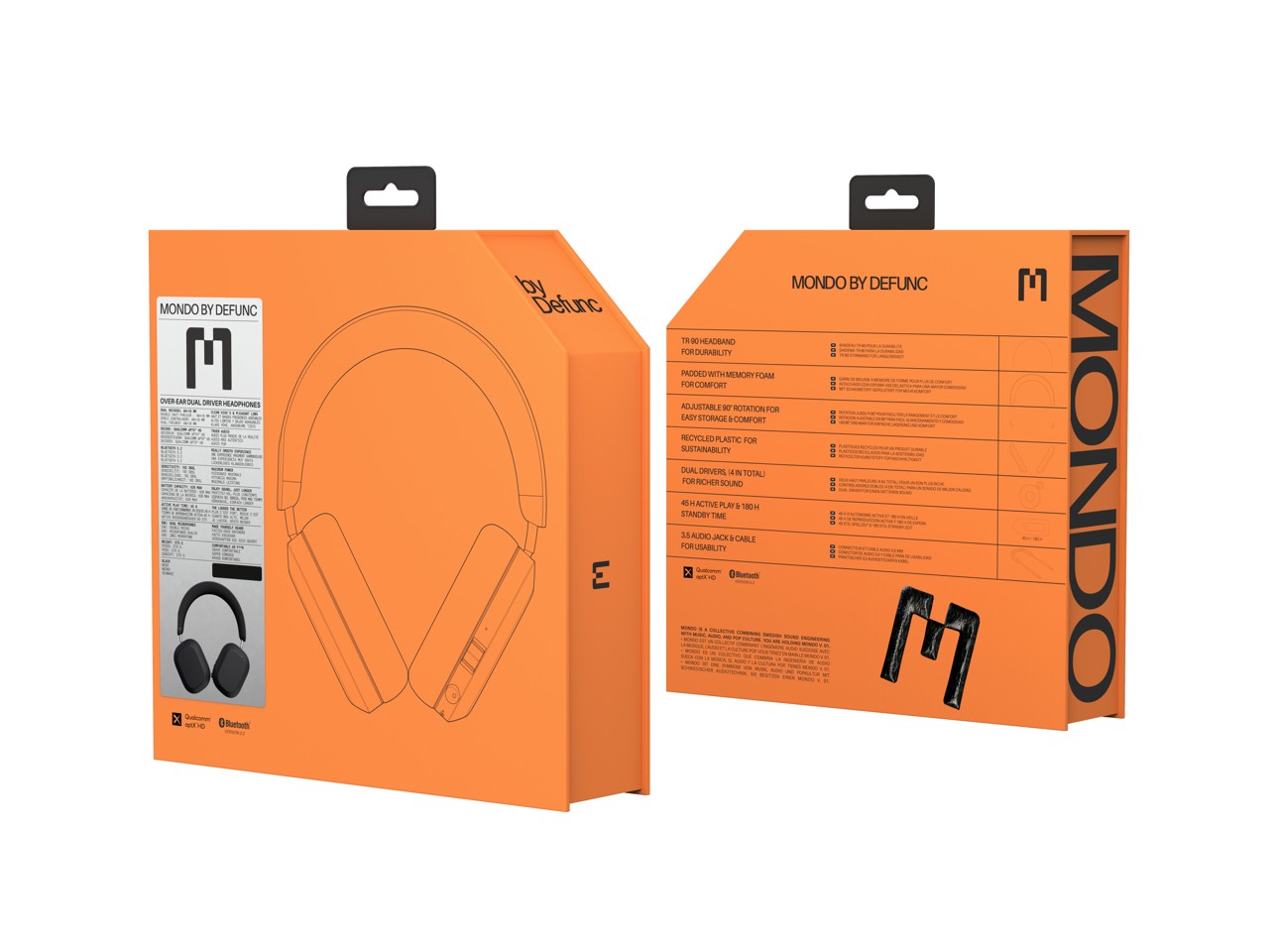 Mondo - by Defunc Over-Ear Bluetooth Headset Sort
