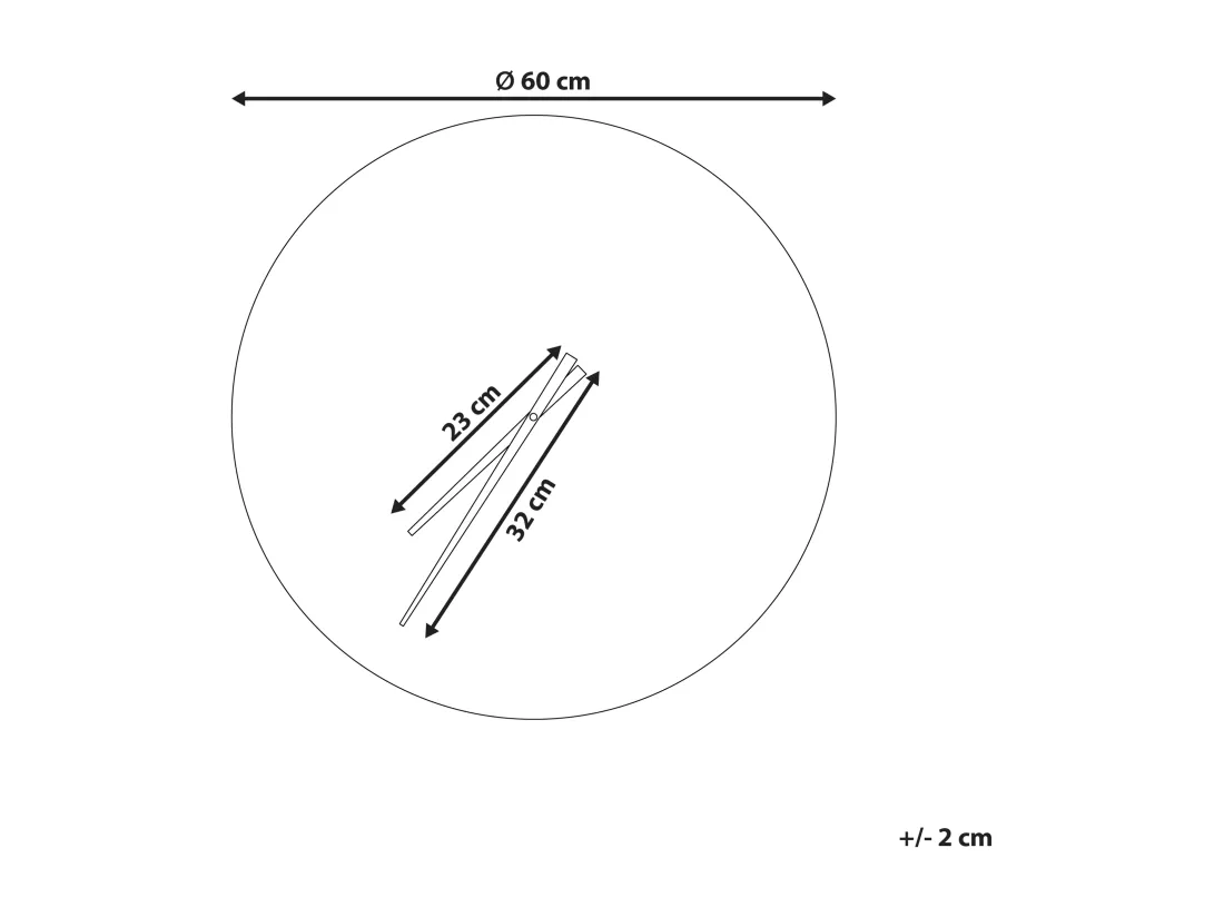 Horloge murale CABIC 60 cm Marron clair