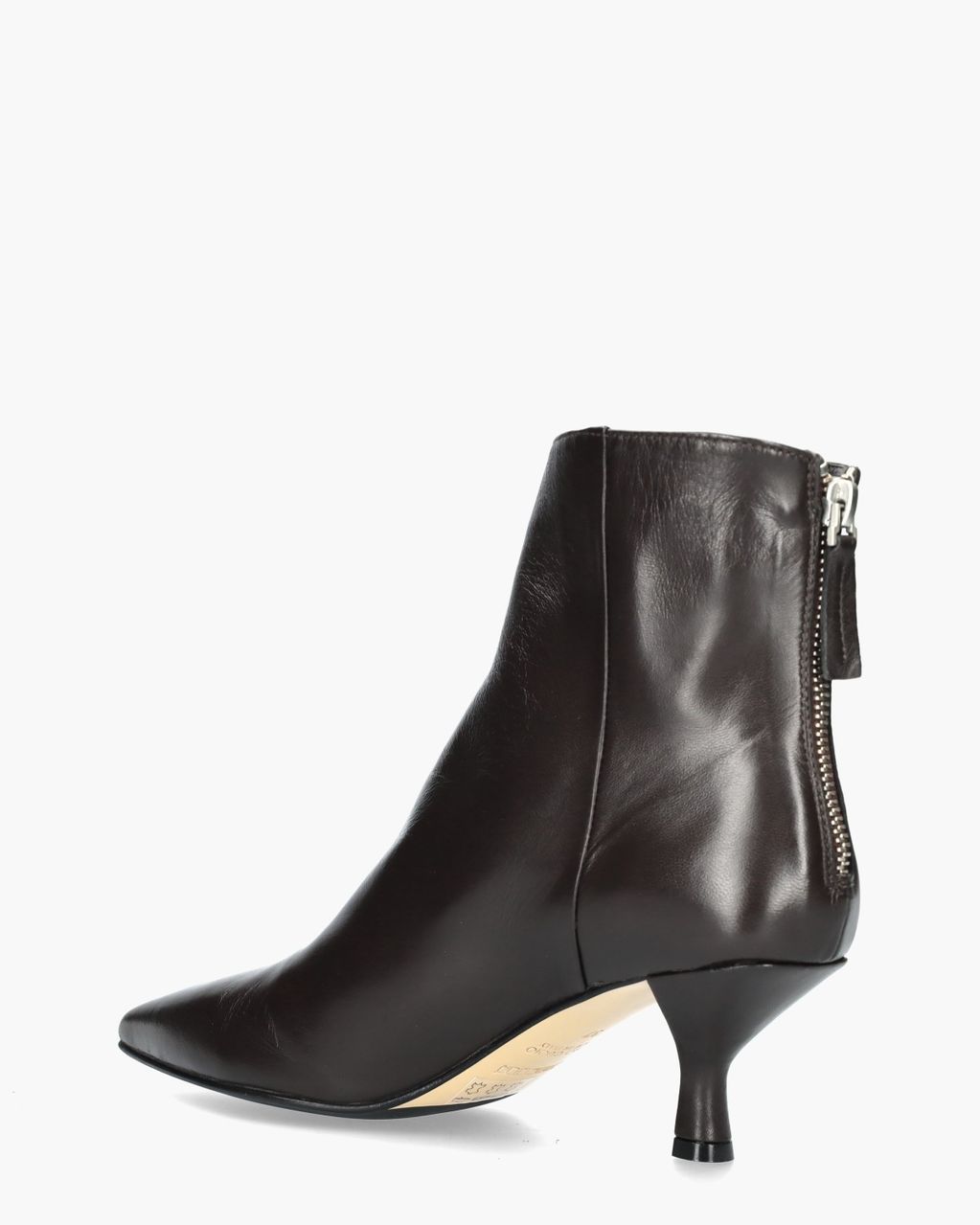 Pomme D'or Henriette Donkerbruin Dames Enkelboots