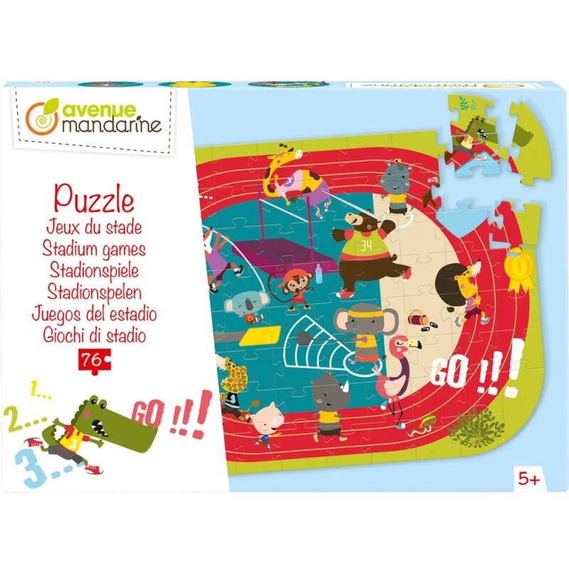 Puzzle éducatif, Jeux du stade - Multicolore
