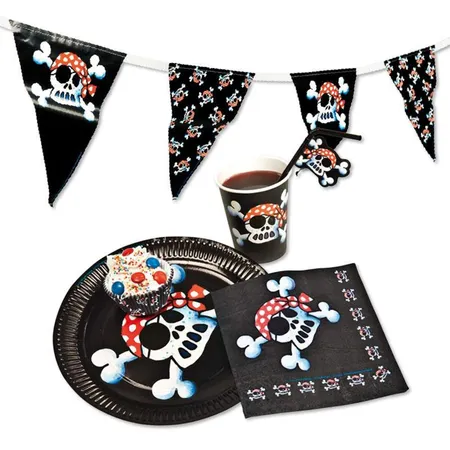 Lutz Mauder Wimpelkette Piratenflagge Jolly Roger 3,60 m