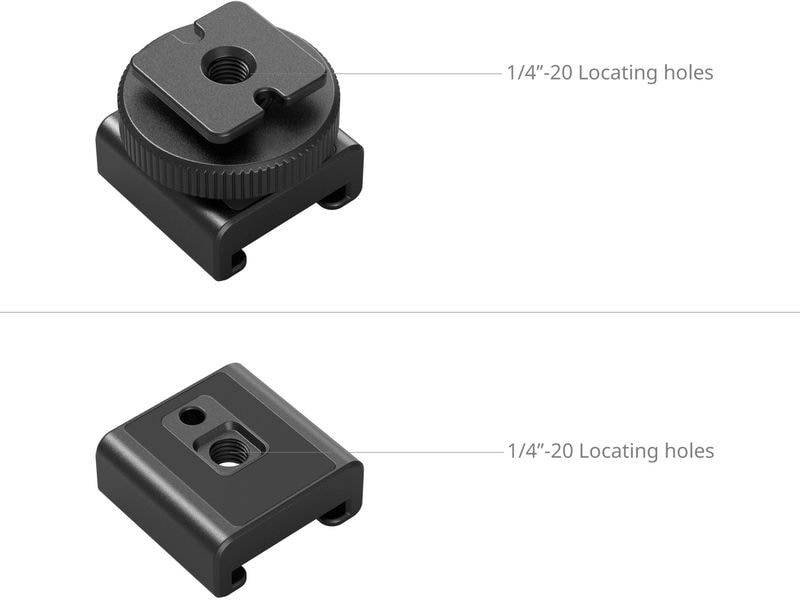 Smallrig Wireless Microphone Support with Cold Shoe Mount Halterung für drahtlose Lavalier-Mikrofone