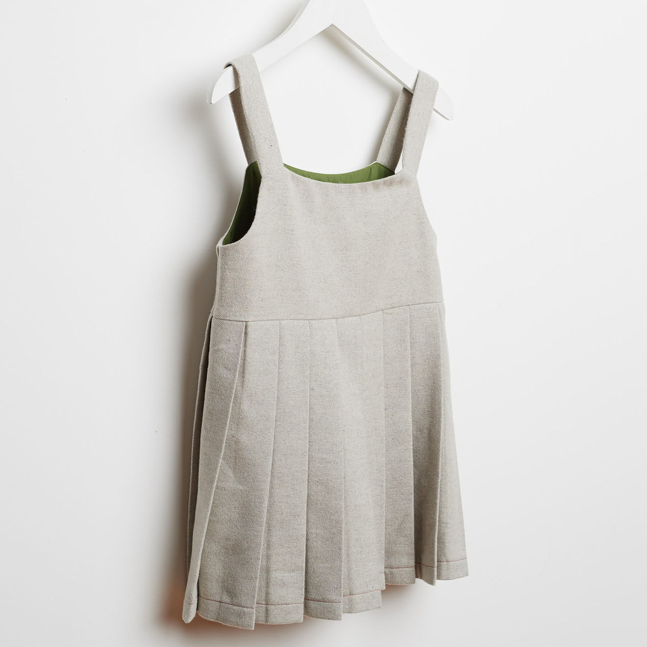 Bellerose Robe Lu en Maille mélangée plissée gris clair
