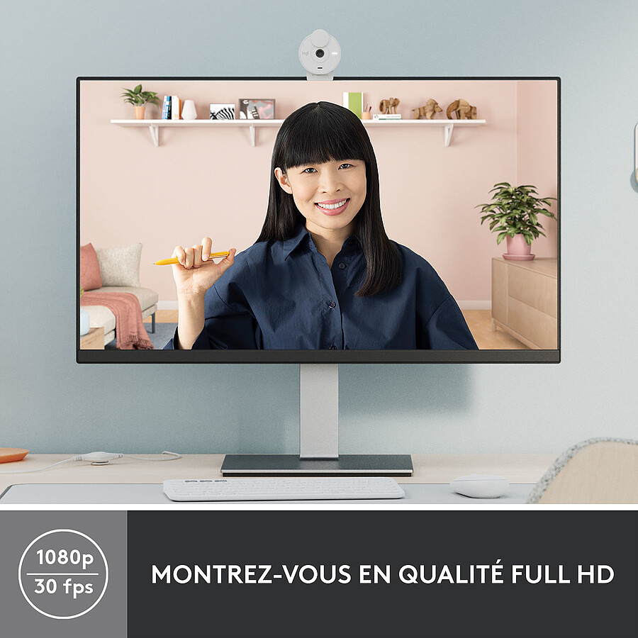 Logitech Brio 300 - Blanc