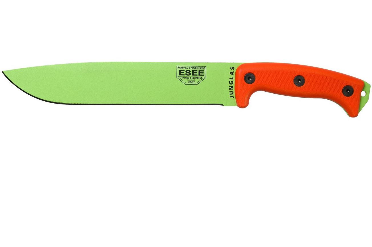 ESEE Junglas Venom Green, JUNGLAS-VG survivalmes kydex schede   MOLLE-back