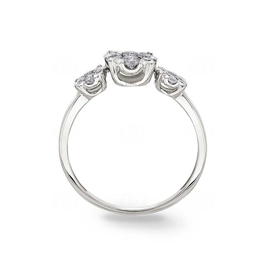 Verlobungsring 750/18 K Weissgold mit Diamanten 0.50 ct H/si by CHRISTIAN