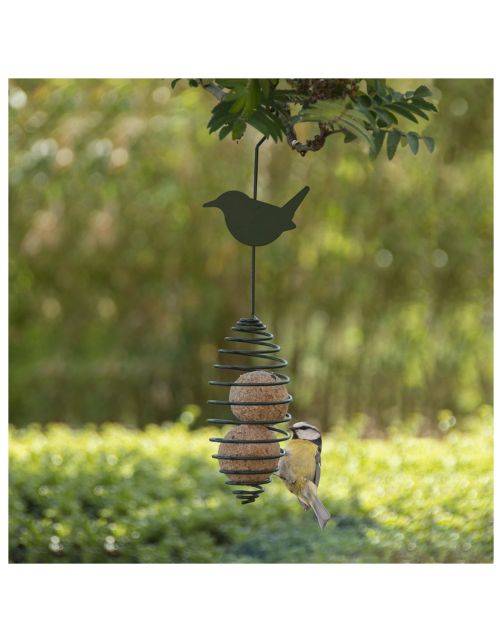 Best For Birds Vogelvoederveer - Voerbak - Ø7.3x34.8 cm Donkergroen