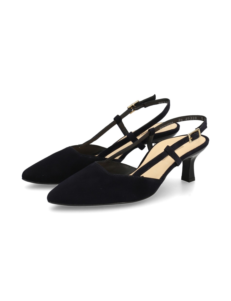 Veloursleder Slingpumps