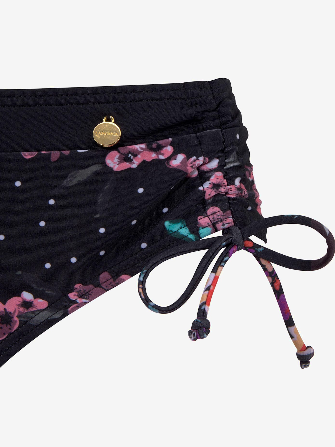 Maillot de bain à armatures imprimé tendance avec fleurs et pois
