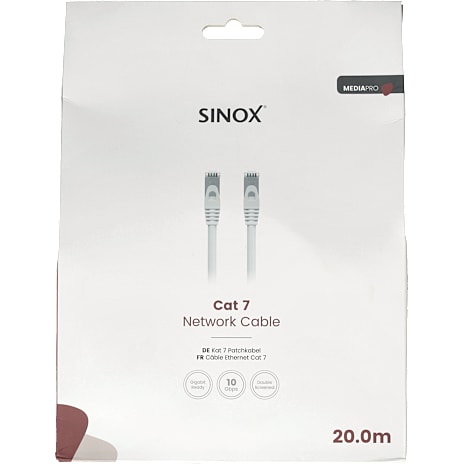 Sinox PRO S-FTP Cat7 netværkskabel 20 meter