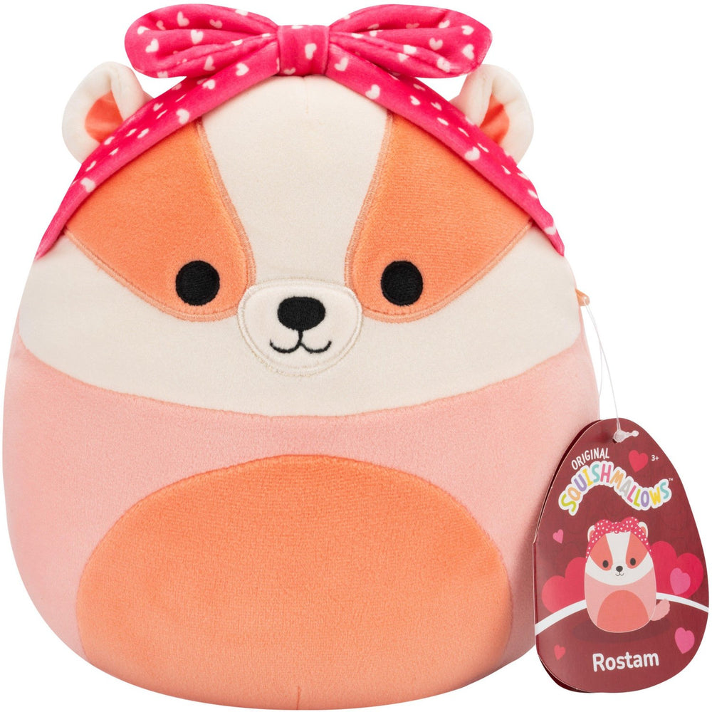 Køb Squishmallows 19 Cm P23 Heart Rostam Badger