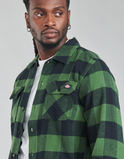 Dickies - NEW SACRAMENTO SHIRT PINE GREEN - Kaki / Noir