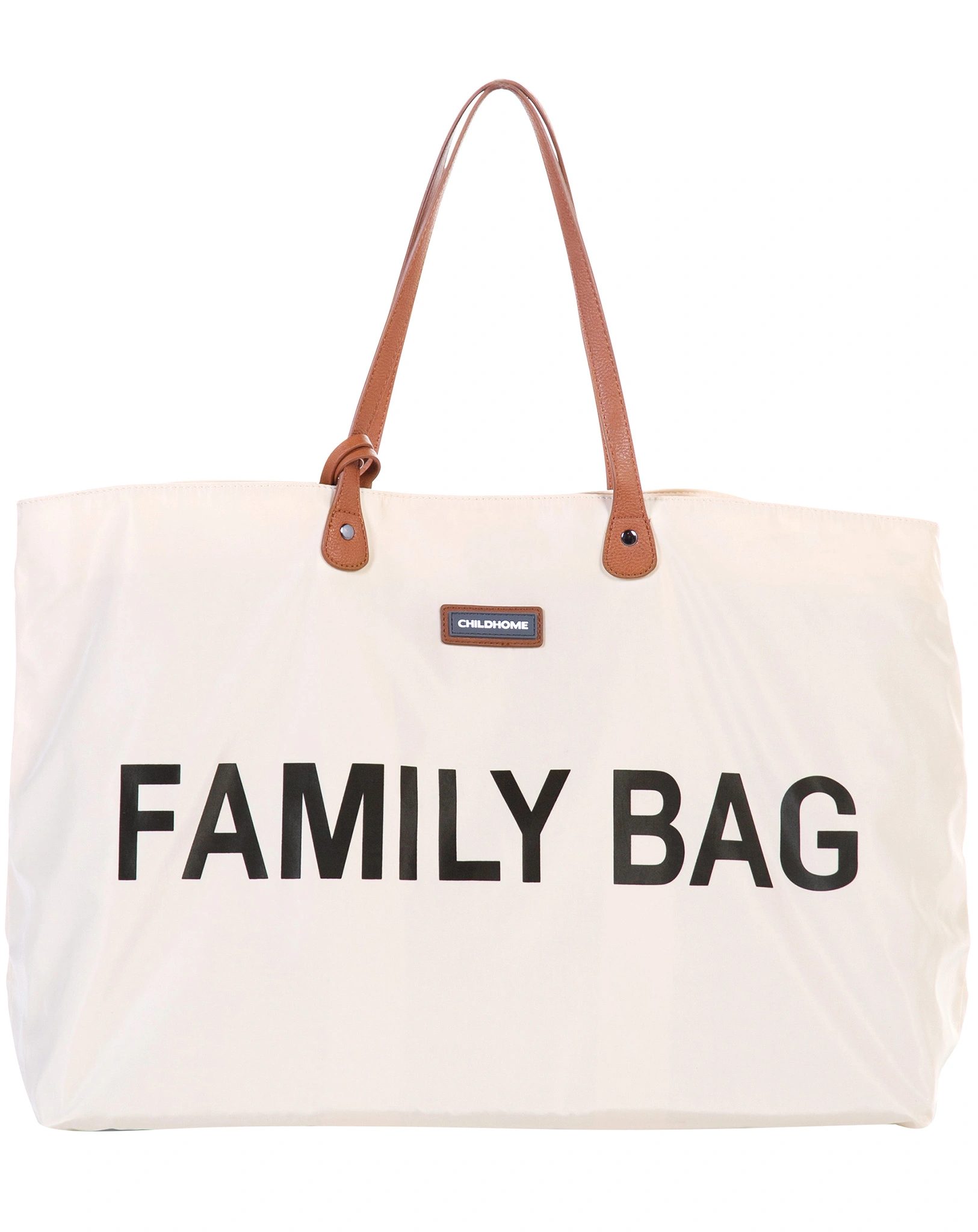 Wickeltasche FAMILY BAG (55x18x40) in offwhite/schwarz