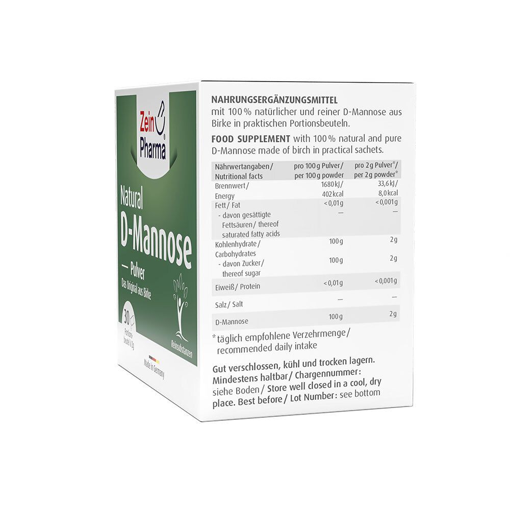 ZeinPharma® Natural D-Mannose 2000 mg