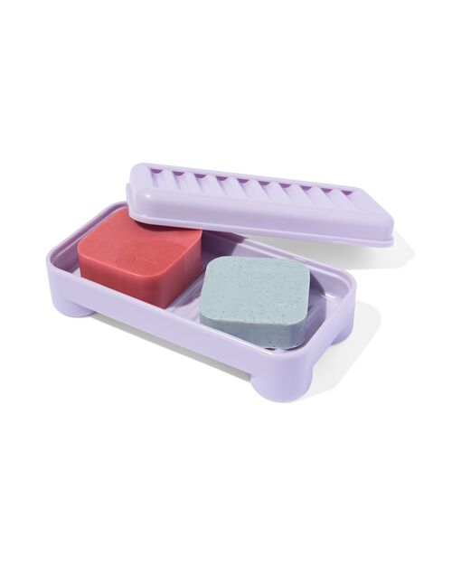 boîte à savon solide lilas