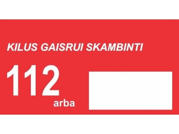 Nenurodyta_V Fire Protection Sticker 120X225mm