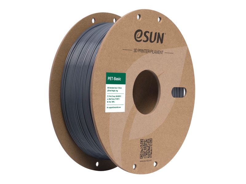 eSun Filament PET Basic Grau 1.75 mm 1 kg PET Basic Filament