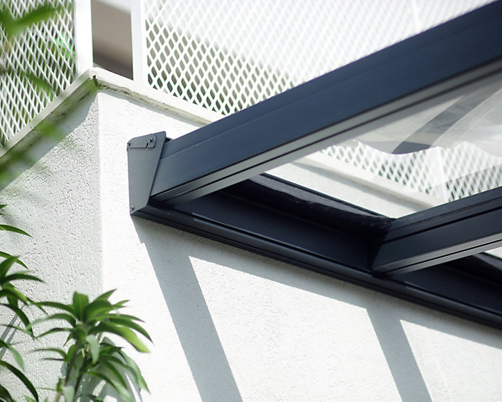 Pergola Canopia Stockholm 3.4 x 6.6m Gris anthracite