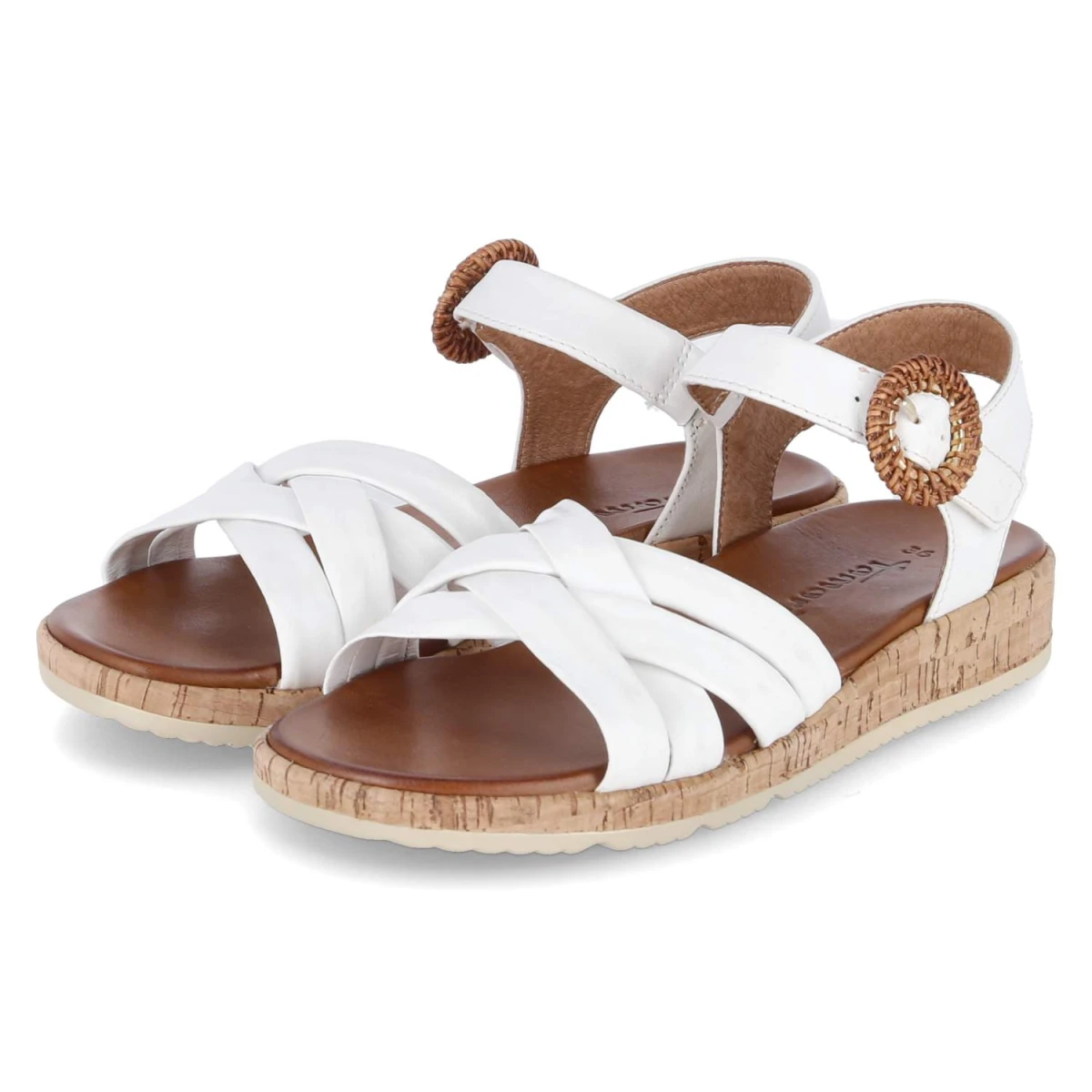 TamarisSandalen - WHITE LEATHER