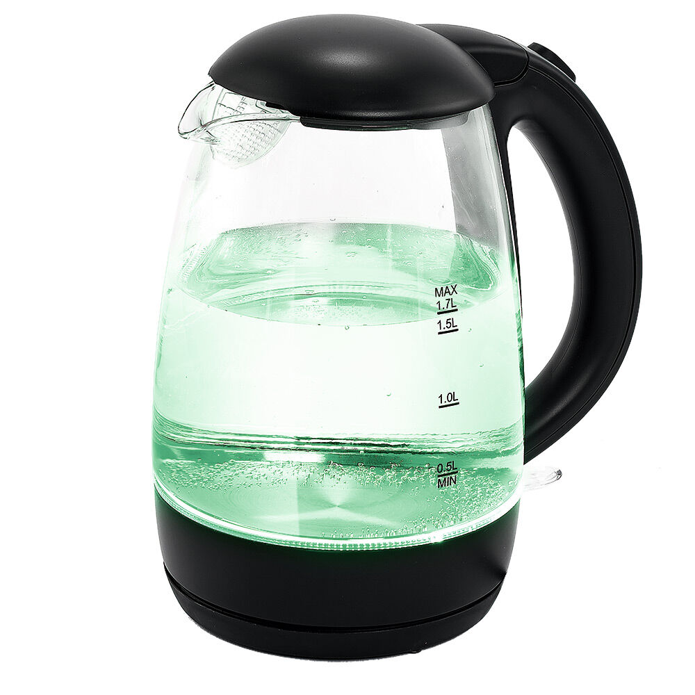 Bouilloire LED sans fil couleurs variables Homday en verre 1,7 L