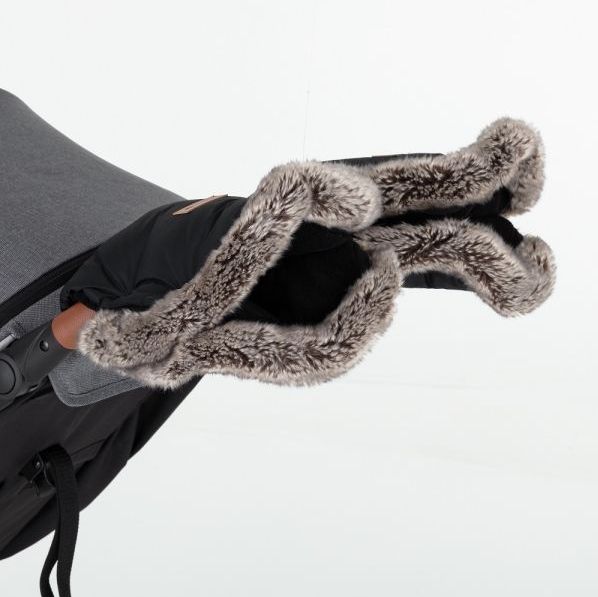 PETITE&MARS - 4-in-1 kinderwagen voetenzak ARCTIC + handschoenen Forever Black