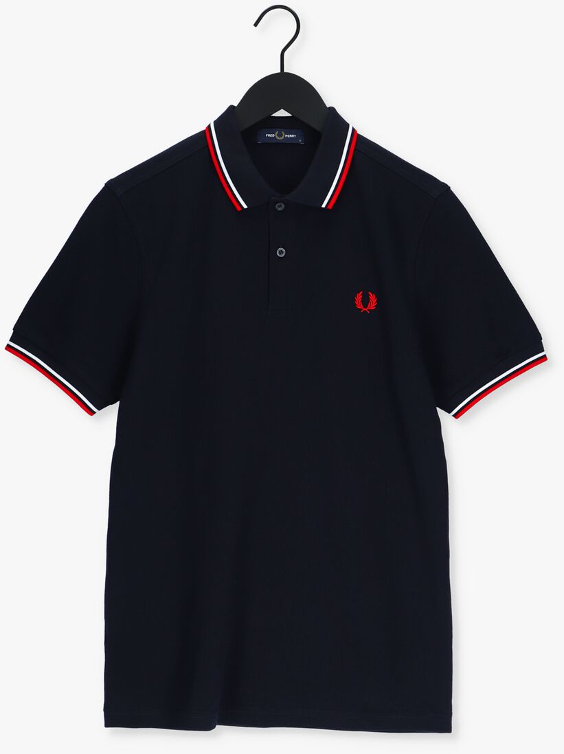 FRED PERRY donkerblauwe fred perry polo twin tipped fred perry shirt