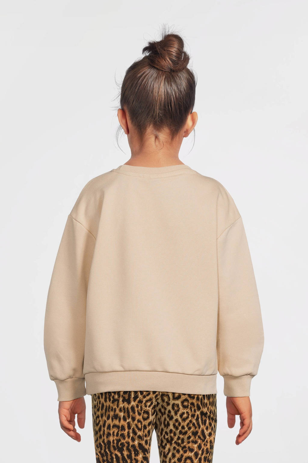 LOOXS sweater met all over print ecru