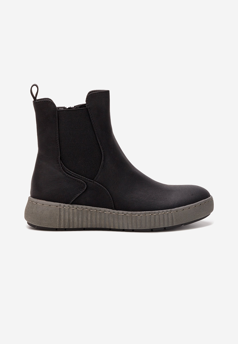 Boots chelsea femme noirs Sheela