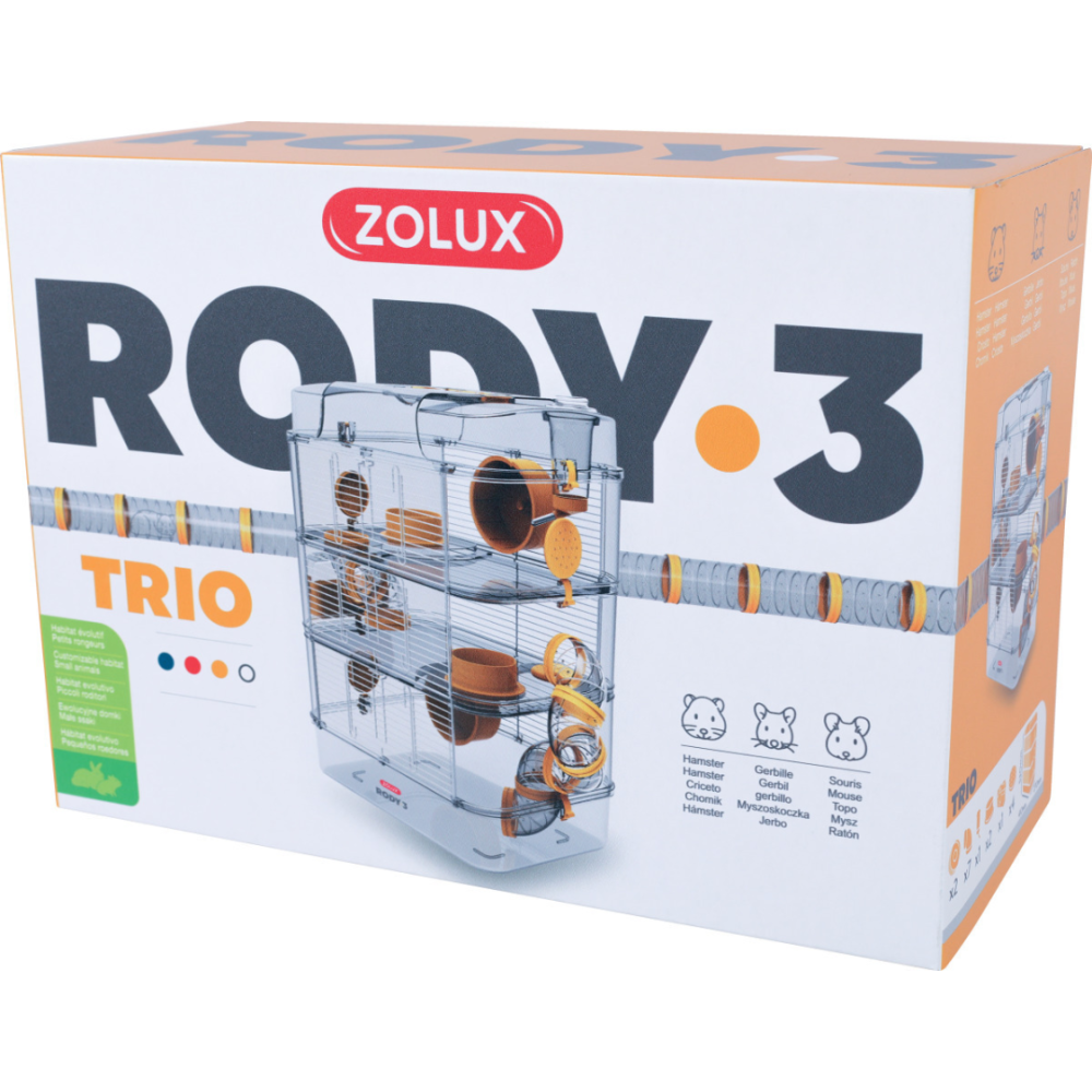 Cage pour petits rongeurs rody 3 trio