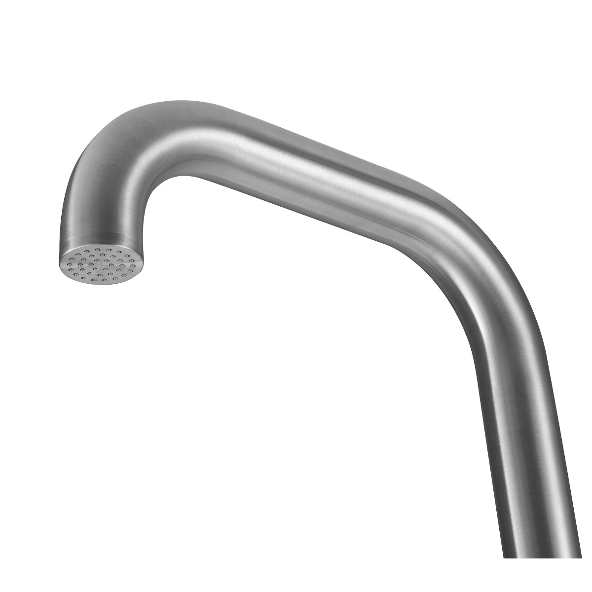 FortiFura Outdoor Original vrijstaande buitendouche met handdouche geborsteld RVS