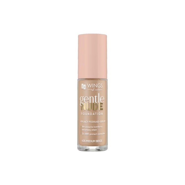 AA Wings of Color Gentle Nude Foundation Abdeckendes Foundation serum 405 Medium Beige 30 ml