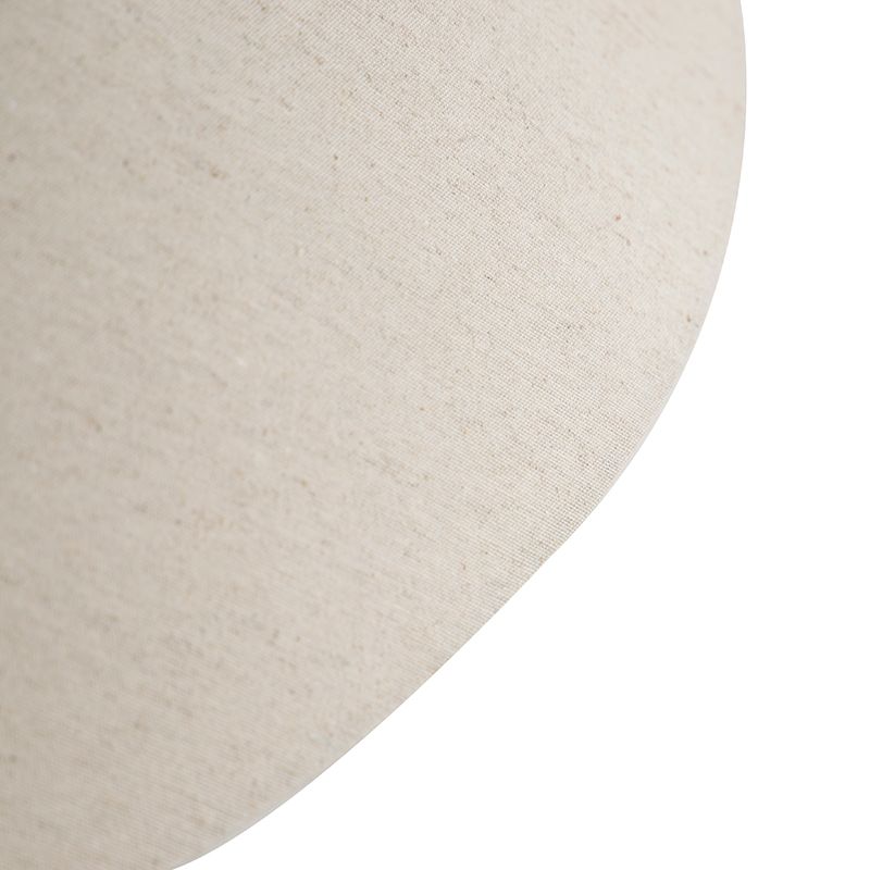 Stoffen lampenkap beige rond schuin 55/19/26
