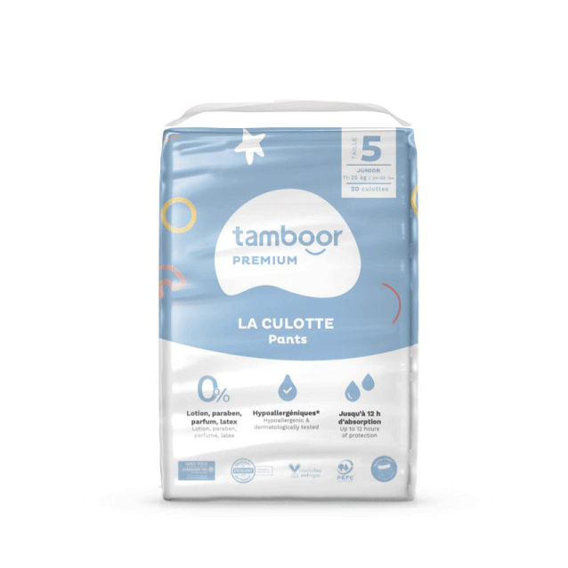 Couche culotte Premium Magical Tubes T5 junior - x20 - Ecru