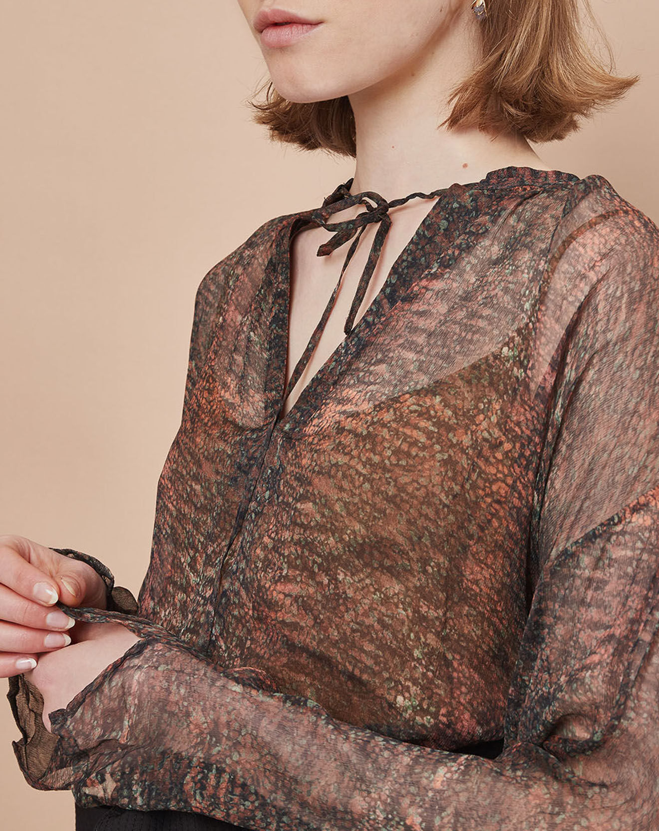Mare di Latte Blouse Elene granit cumin