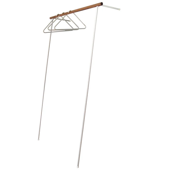 Roomsafari - Leanon II Garderobe L 100 cm, Nussbaum / weiss