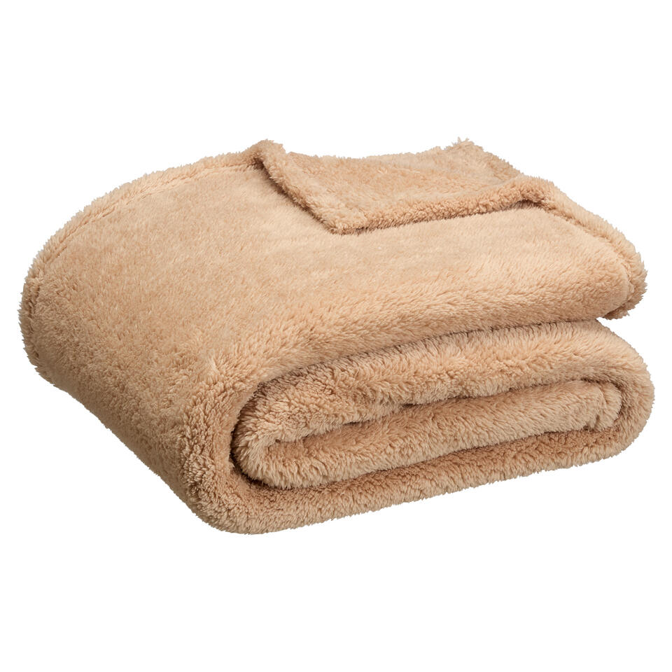 Plaid Flaine Taupe 130x160 Cm