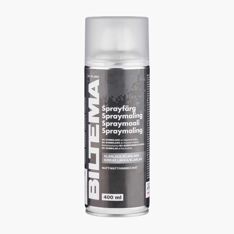 Spraymaling, matt, klarlakk, 400 ml