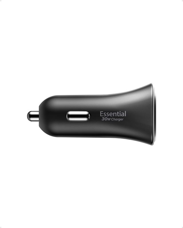 (30W) USB C Essential Auto KFZ Ladegerät Schnellladegerät für Zigarettenanzünder Power Delivery (ACP08699) - Schwarz