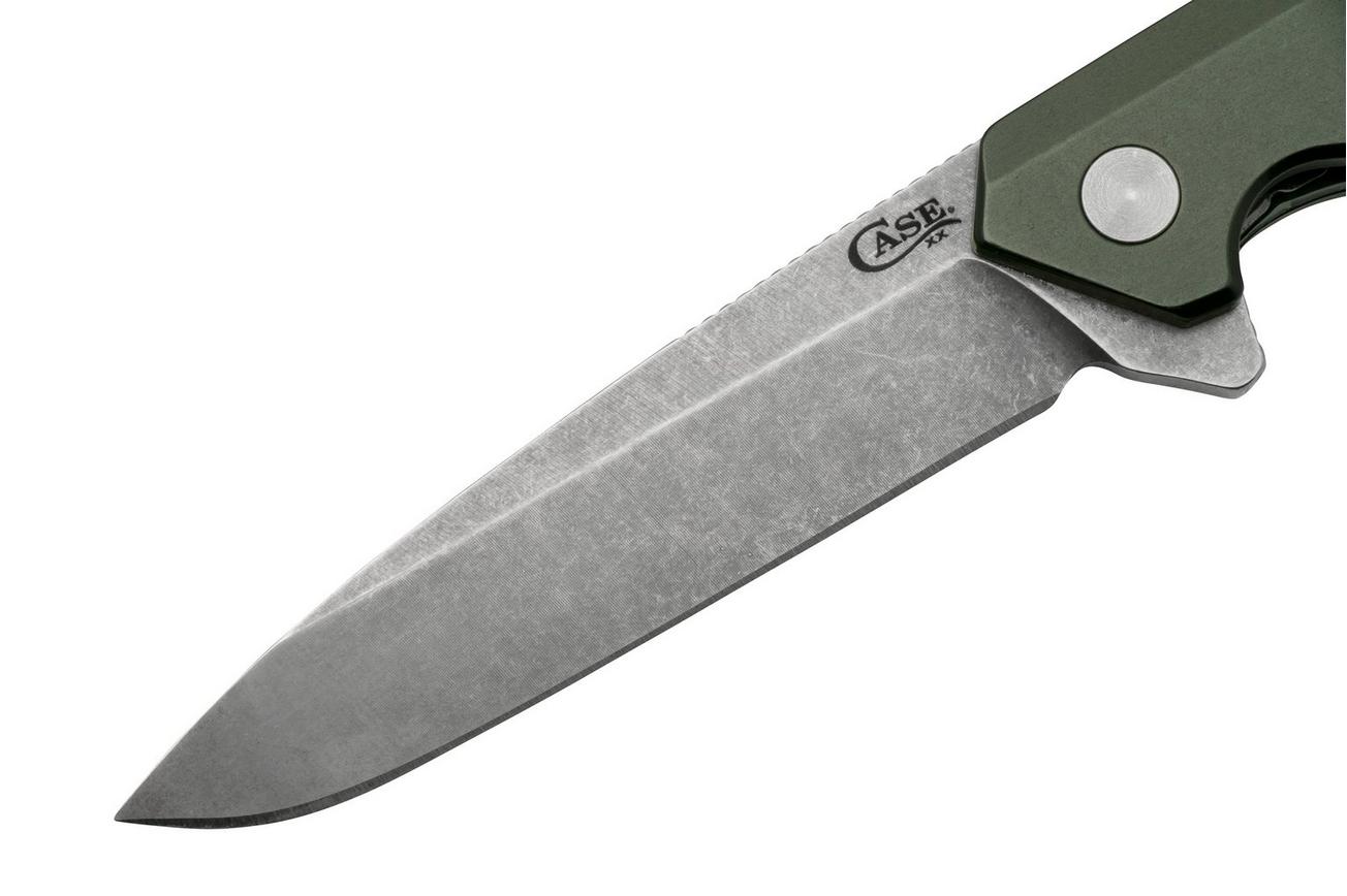 Case Kinzua Spearpoint, OD Green Anodized Aluminum, S35VN, 64659 zakmes