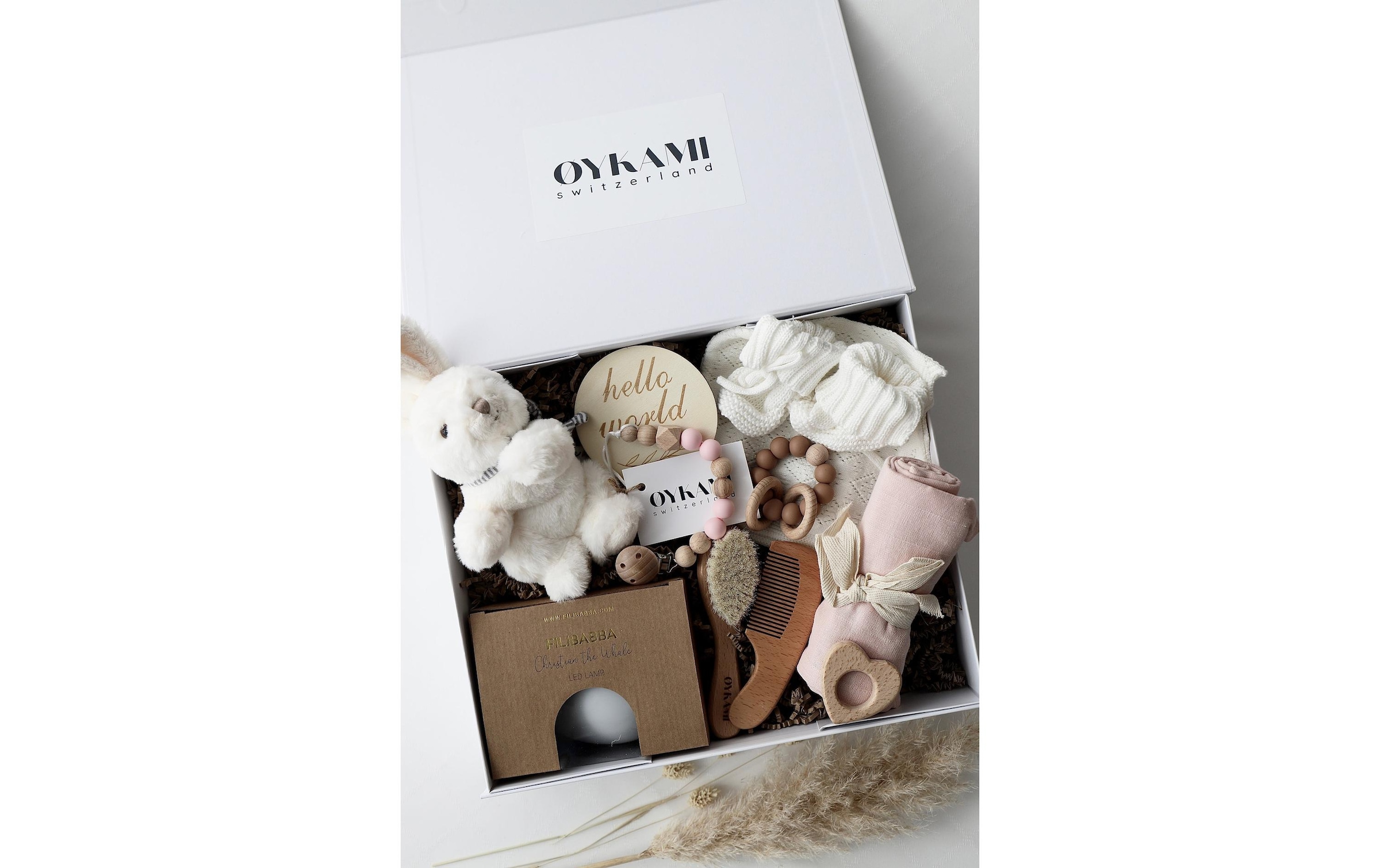 Babypflege-Set »Oykami Paris Hase« Holzart: Buche (Fagus sylvatica) - China