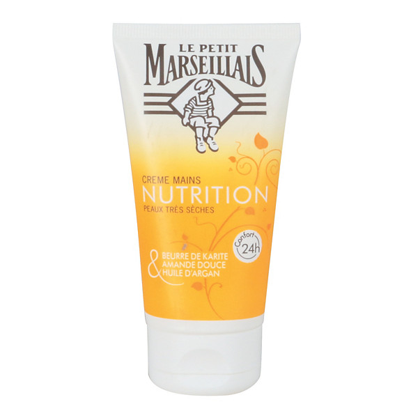 Crème mains nourrissante Le Petit Marseillais, flacon de 75 ml