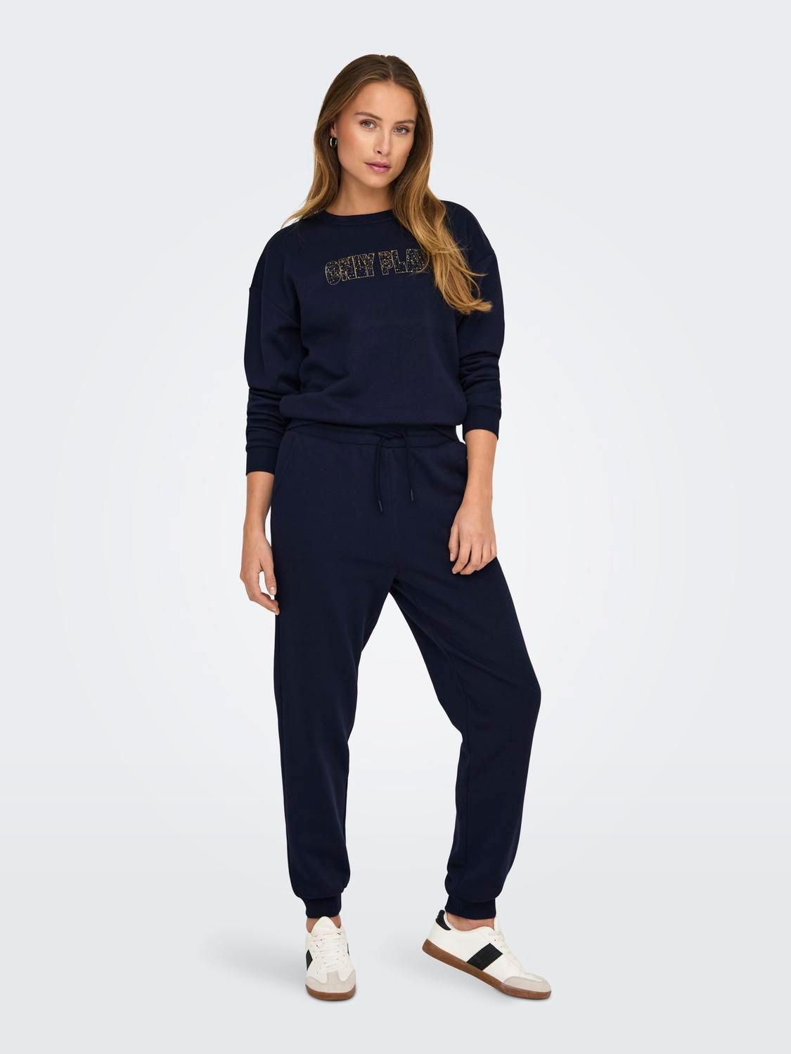 ONPDUST Hohe Taille Normal geschnitten Jogginghose Maritime Blue