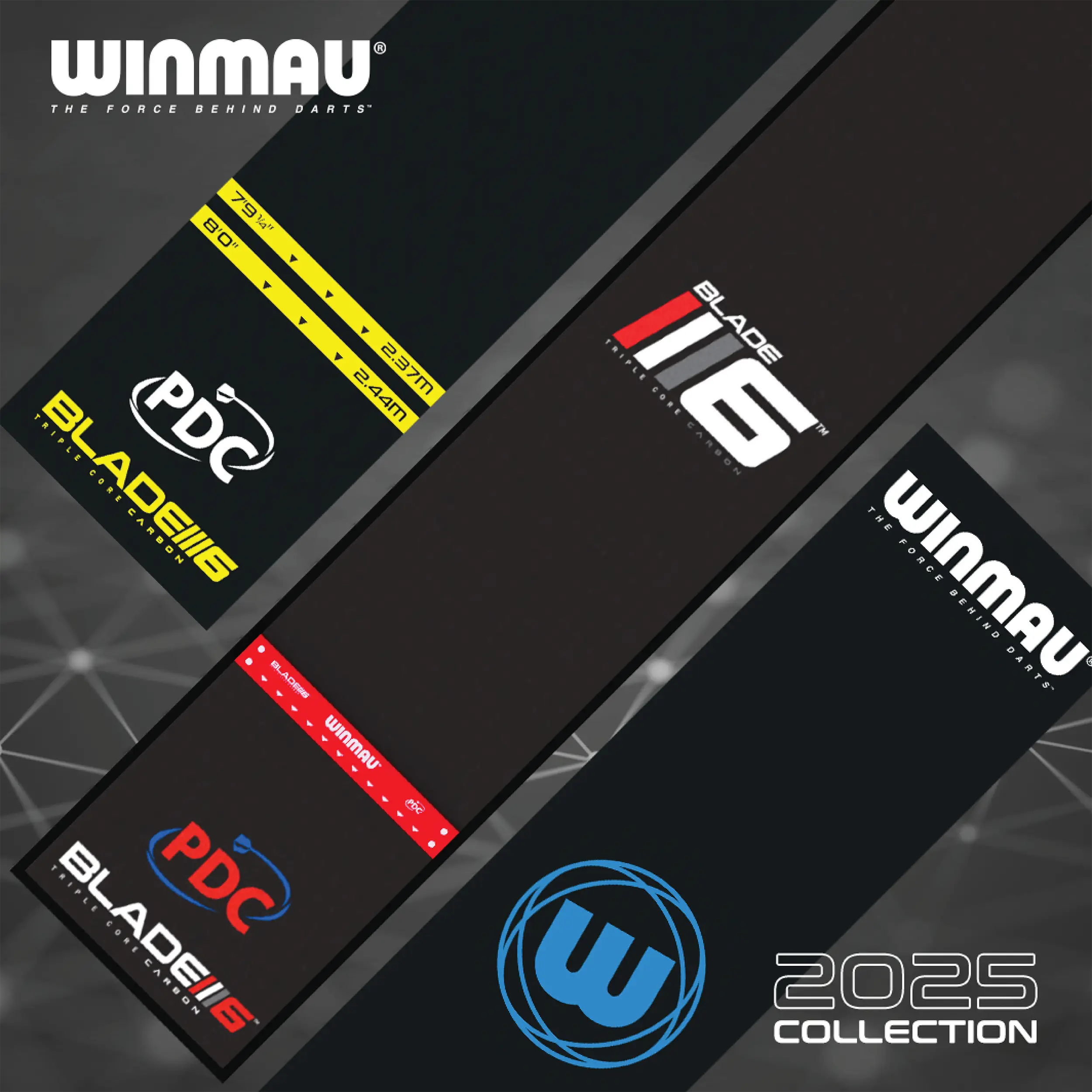 Winmau - Pro Zone Precision Dartmatte mit Oche